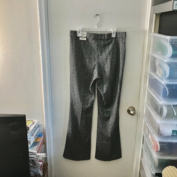 Women's Zara Flare Fit Pants (Gray and Black) - New with Tags - Size XXL - Picture 5 of 5